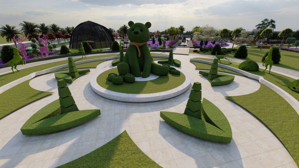 "Landscaping at PHA Zoo – vibrant planting and natural pathways enhancing zoo aesthetics"