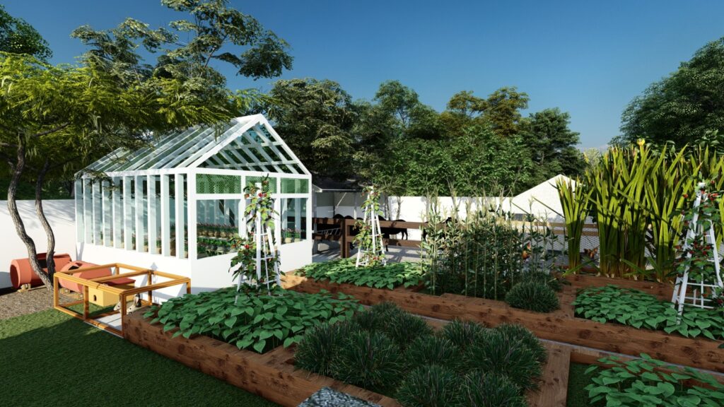 Permaculture landscape design for 4 Kanal residential farm project