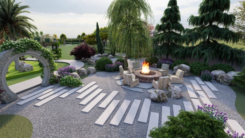 Minimalist design with spacious lawn and structured plantation for 12 Kanal residence