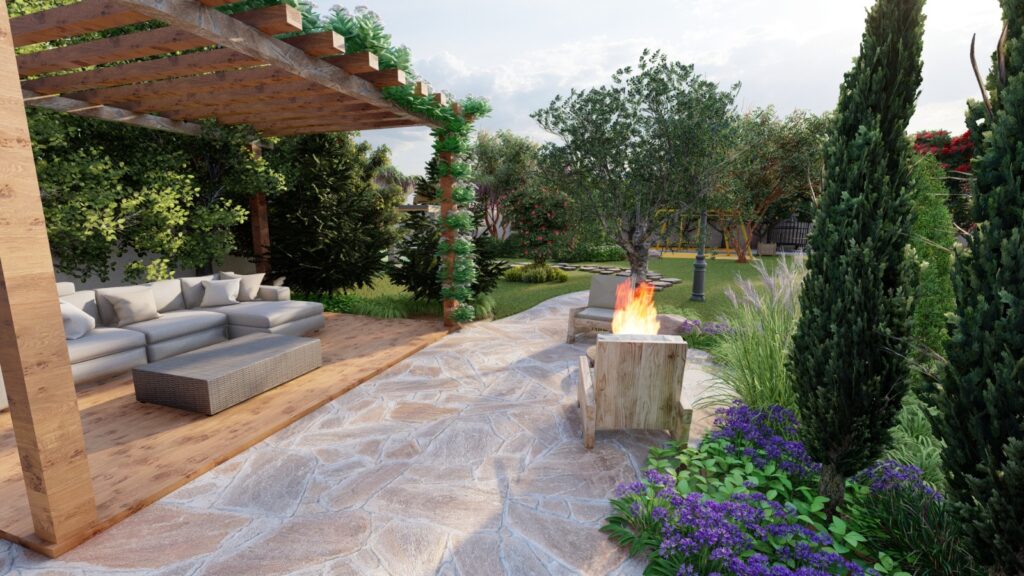 Classic garden bench in flowering English garden – Mr. Haseeb