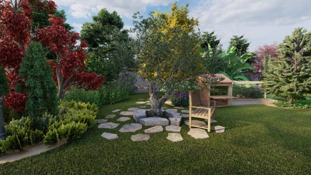 Traditional garden archway with climbing plants – Islamabad residence