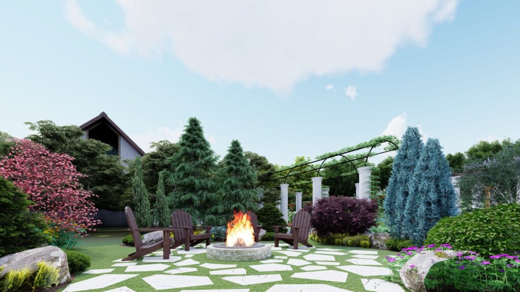 Lush green spaces around Mr. SM Tariq’s 8 Kanal Lake City estate