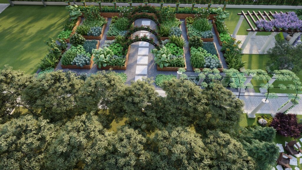 Spacious green lawns in 8 Kanal Lake City homestead of Mr. SM Tariq