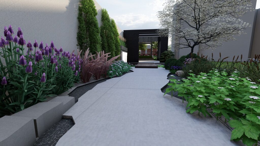 Low-maintenance plant selection in Mr. Jawad’s modern garden