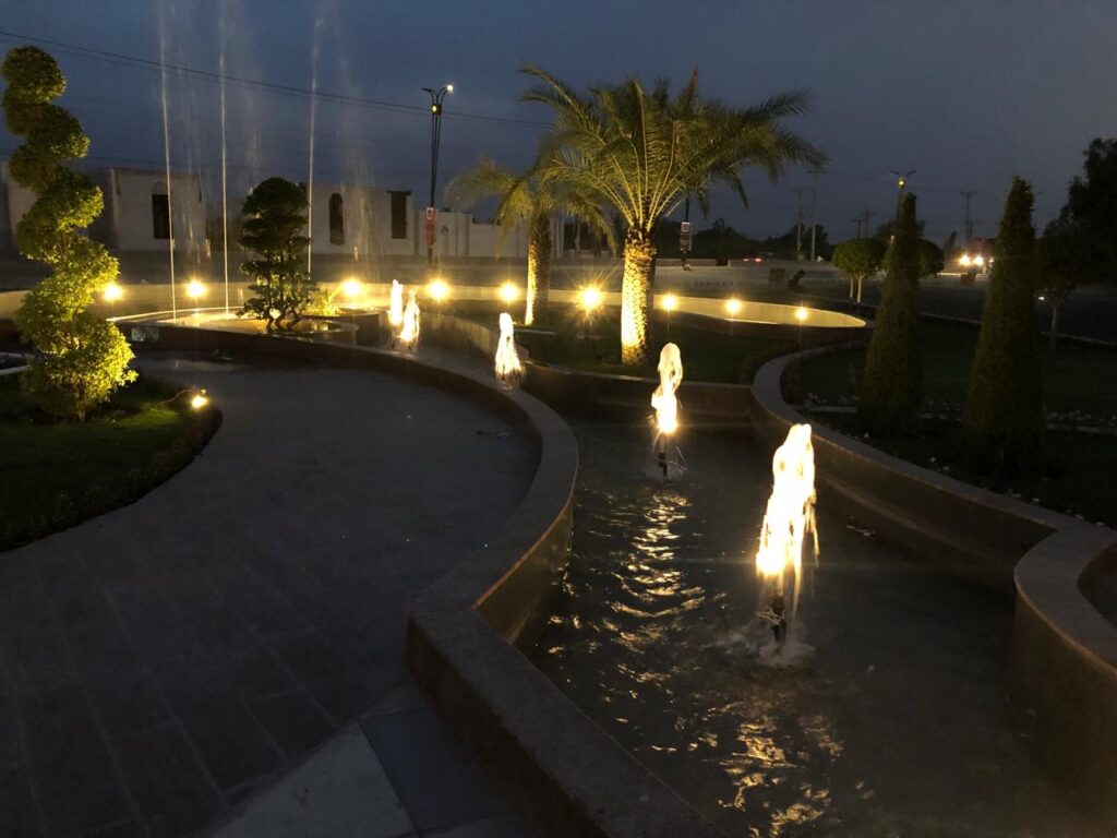 Professional landscaping execution at Shalimar Smart City Sargodha