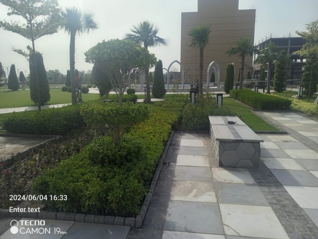 Shalimar Smart City Sargodha outdoor landscape design and execution project
